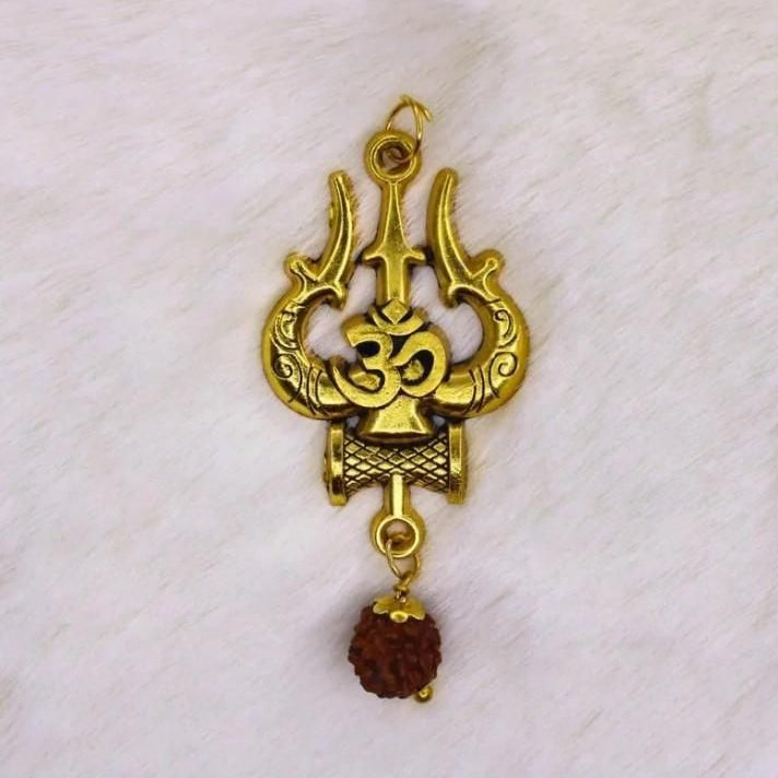 Panchmukhi Rudraksha OM Shiva Trishool Mala