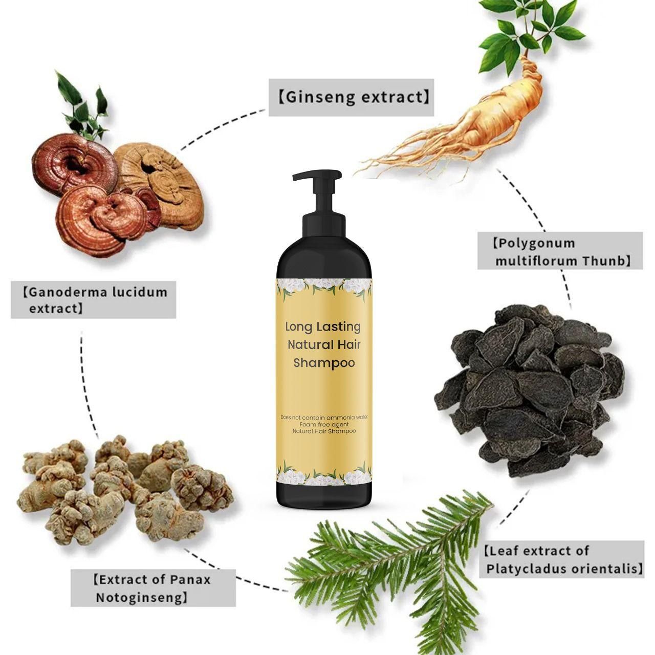 Long Lasting Natural Hair Dye Shampoo (Pack of 2)