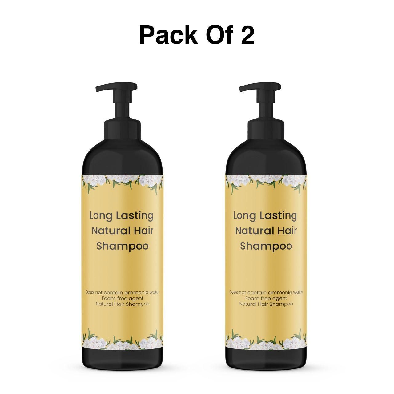 Long Lasting Natural Hair Dye Shampoo (Pack of 2)