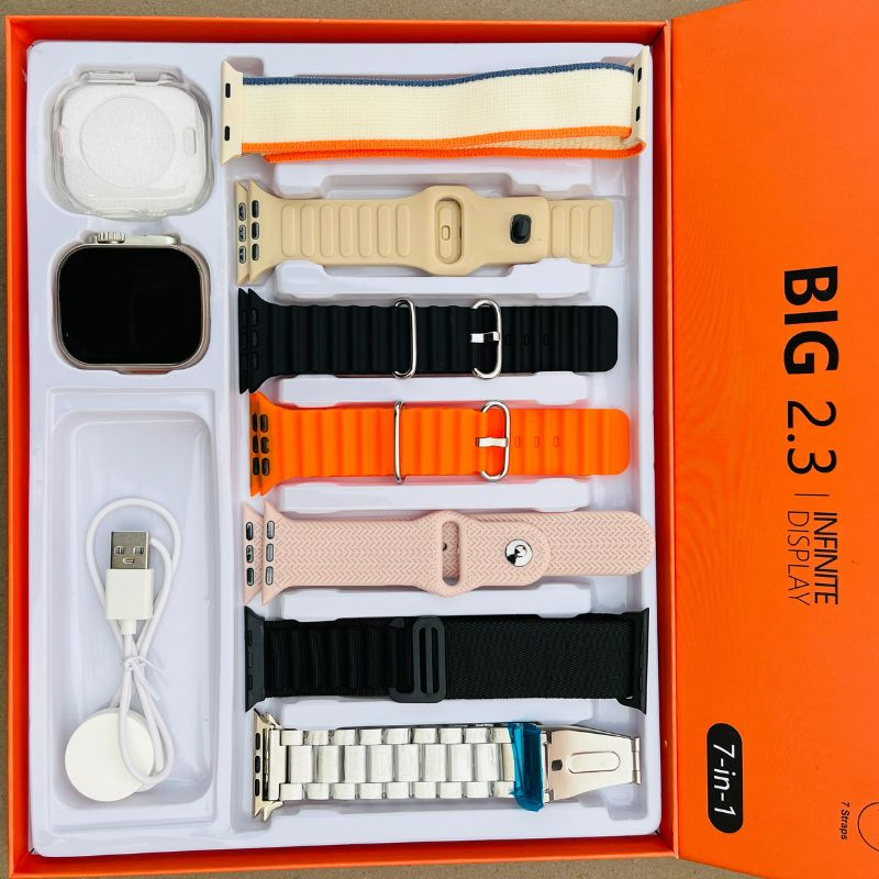 Versatile Watch Set with 7 Stylish Straps