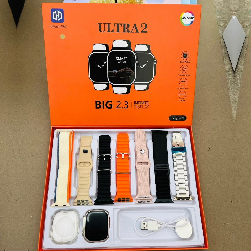 Versatile Watch Set with 7 Stylish Straps