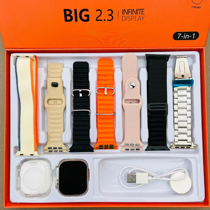 Versatile Watch Set with 7 Stylish Straps